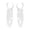 White, variant on VMWMSSR No Drill Sup Paddle Holder Clips, Universal Paddle Secure Storage Clamps, Snap On Bungee Cord Paddle Lock For Stand Up Paddleboard Surfing(White-4.53")