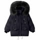 thumbnail image 4 of Parkas de manga larga para mujer, chaqueta con bloques de color, mangas largas y bolsillos con cremallera, top de poliéster para mujer, 4 of 4