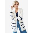 thumbnail image 3 of ellos Women's Plus Size Shaker Stitch Cardigan, 3 of 3