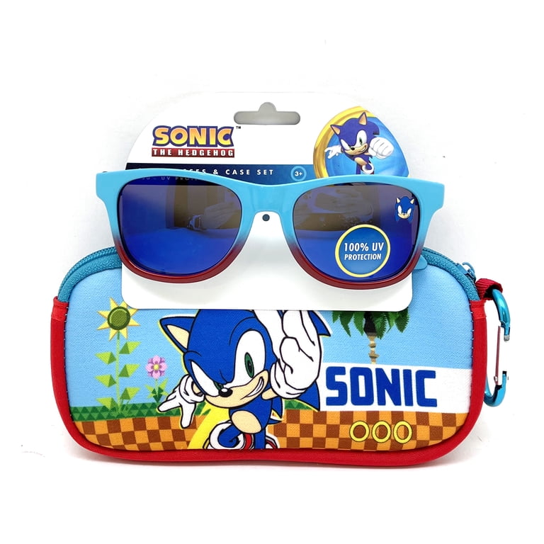 Sonic the Hedgehog Boy's Sunglasses With Case and Carabiner photo 1