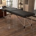 thumbnail image 6 of Westice Portable 2-Section Foldable Massage Table with Adjustable Height, Face Cradle, Aluminum Frame, Ideal for Spa, Tattoo, Lash & Facial Services, Black, 6 of 10