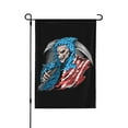 thumbnail image 1 of ZNDUO Reaper American Flag Pattern Halloween Garden Flag, Small Yard Lawn Flag for Outdoor House Decor Holiday Home Decorations, 28"x40", 1 of 8