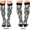thumbnail image 2 of Daisy Flower Compression Socks, Knee High Running Socks for Women, Men, Sports, Running, Travel, Nurses Gift, 2 of 7