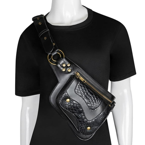 Steampunk Waist Bag Fanny Pack Fashion Gothic Shoulder Crossbody Messenger Bags Thigh