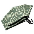 thumbnail image 6 of FORMRS Travel Umbrella Folding Auto Open Close Windproof Rain UV Protection, Retro Green Abstract, 6 of 8