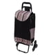 thumbnail image 5 of Carretilla de mano plegable de acero inoxidable con capacidad de carga pesada, carrito de equipaje con bolsa para mudanzas, comestibles, viajes, oficina, tira negra, 5 of 14