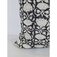 thumbnail image 5 of Fabdivine Thick Linen Hand Block Print Outdoor Throw Cushion Cover , 22"X22", Black, 5 of 5