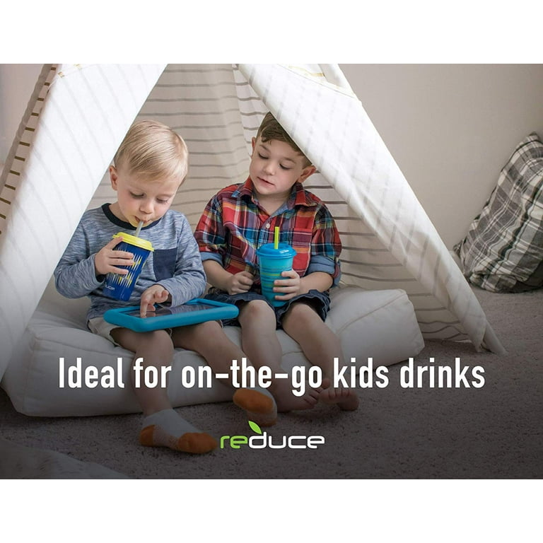 Reduce GoGo's, 3 Pack – 12oz Cups with Straws for Kids – Kids Cups