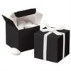 Wilton Black Square Favor Box Kit, 100 Count