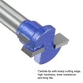 thumbnail image 5 of Uxcell Shank Dia Keyhole T-Slot Router Bit Cutter with Router Collet Adapter 1/4 x 5/8", 5 of 5