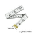 thumbnail image 3 of Clearance Office&Craft&Stationery under $5,Double Scale Tailor Seamstress Cloth Body Ruler Tape Measure Sewing Heavy Duty Tape (Pack Of 2 60''/150cm White), 3 of 3