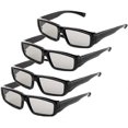 thumbnail image 1 of 4x 3d Glasses Unisex Passive Polarized 3d Glasses For Lg, Sony, Panasonic, Toshiba, Vizio And All Passive 3d Tvs Watching Movies Circular Polarized Le, 1 of 5
