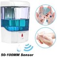 thumbnail image 5 of Dispensador de jabón automático, dispensador de jabón de pared sin contacto de 700 ml con sensor infrarrojo, dispensador de jabón adecuado para baños, cocinas, hoteles, restaurantes... TUNC Sencillez, 5 of 5