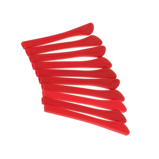 5 Pares de Silicona de Repuesto para Anteojos Macarena Puntas de los extremos 5 Colores Rojo