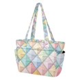 thumbnail image 2 of FORMRS Tote Bag for Women Quilted Large Capacity Travel Work Carry On Shoulder Handbag, Colorful Geometric, 2 of 7