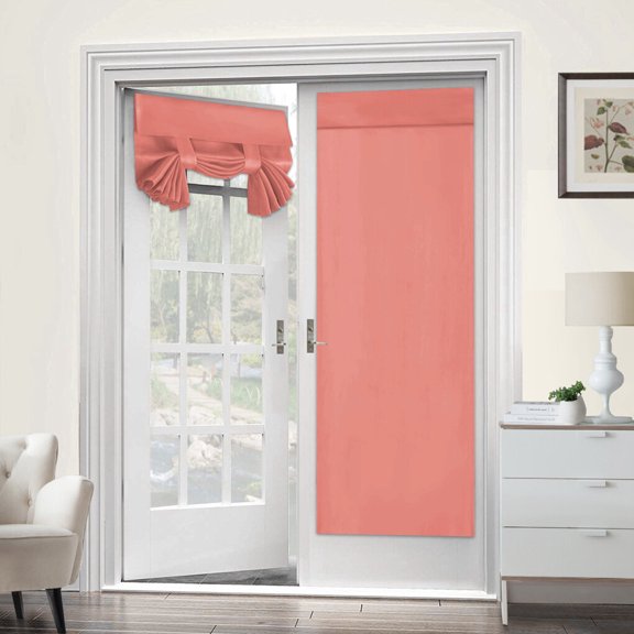 Advancent Cortina opaca de poliéster, portátil, autoadhesiva, a prueba de sol, cancelación de ruido, aislamiento térmico, cortinas decorativas para Sombras de ventana Rosado Advancent HA073349-08