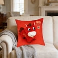 thumbnail image 2 of Shipiny Cute Horse Ornament Pillow Cover for Year of the Horse, Soft Cushion Case for Sofa, Home Decor, Year-End Party and Spring Festival Gift, K, 2 of 6