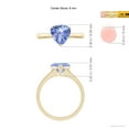 thumbnail image 4 of ANGARA Natural Trillion 1.8 ct Tanzanite Solitaire Engagement Ring in 14K Yellow Gold for Women (Size-8mm) | December Birthstone, Anniversary, Jewelry Gift for Women | Natural Tanzanite Ring, 4 of 9