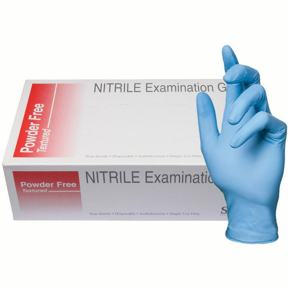 Skintx Medical Grade Nitrile Disposable Gloves, 50015LBX, (Pack of