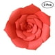 thumbnail image 3 of BRIGHTFUFU 2 piezas 30 cm flor de papel artificial hermosa decoración para la fiesta de bodas estación de postres eventos nupciales decoración (rojo), 3 of 8