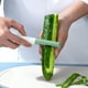 thumbnail image 5 of Pelador de cocina | Juego de cuchillos para frutas multiusos | Rascador plegable de acero inoxidable | Empuñadura ergonómica | Herramienta versátil para rebanar y pelar | 3 Piezas Blanco | los, 5 of 7