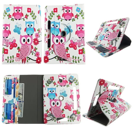 Blue Pink Owl Butterfly tablet case 8 inch  for Digiland  8