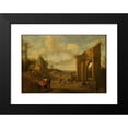 thumbnail image 2 of Cornelis Droochsloot 14x11 Black Modern Framed Museum Art Print Titled - Countryside Landscape with Peasants, 2 of 5