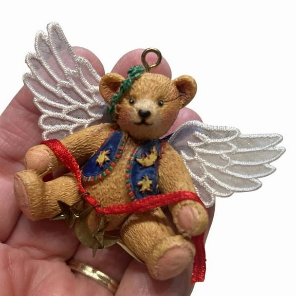 1998 Vintage Bearly Christmas (Angels) Carlton Cards Christmas Tree Ornament CXOR-159Y