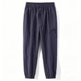 thumbnail image 6 of IhhxPro Men's Casual Pants Summer Joggers with Pockets Quick Dry Loose Fit Drawstring Lightweight Breathable Cotton Straight Leg for Outdoor Travel Hiking XXS-XL, 6 of 7