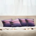 thumbnail image 3 of Ambesonne Nautical Throw Pillow Cover 4 Pack, Calm Lake Tahoe, 24", Purple, 3 of 6