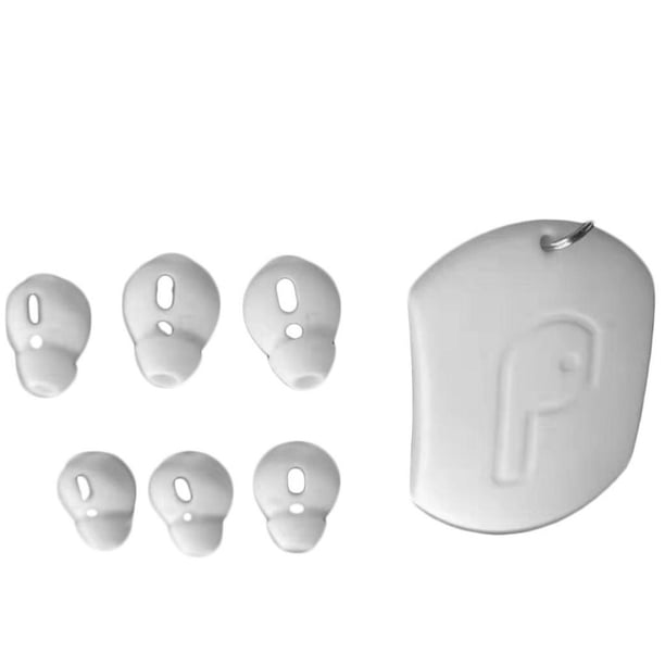 Almohadillas de silicona para auriculares Sunnimix 3 pares de Repuesto Color blanco