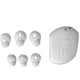thumbnail image 1 of Almohadillas de silicona para auriculares Sunnimix 3 pares de Repuesto Color blanco, 1 of 8