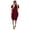 a-Wine328, variant on FINALGANG Womens Dress Solid Color Short Sleeve Midi Dress With Crewneck Side Pockets Loose Fit Casual T-Shirt Dress For Daily Going Out Wear