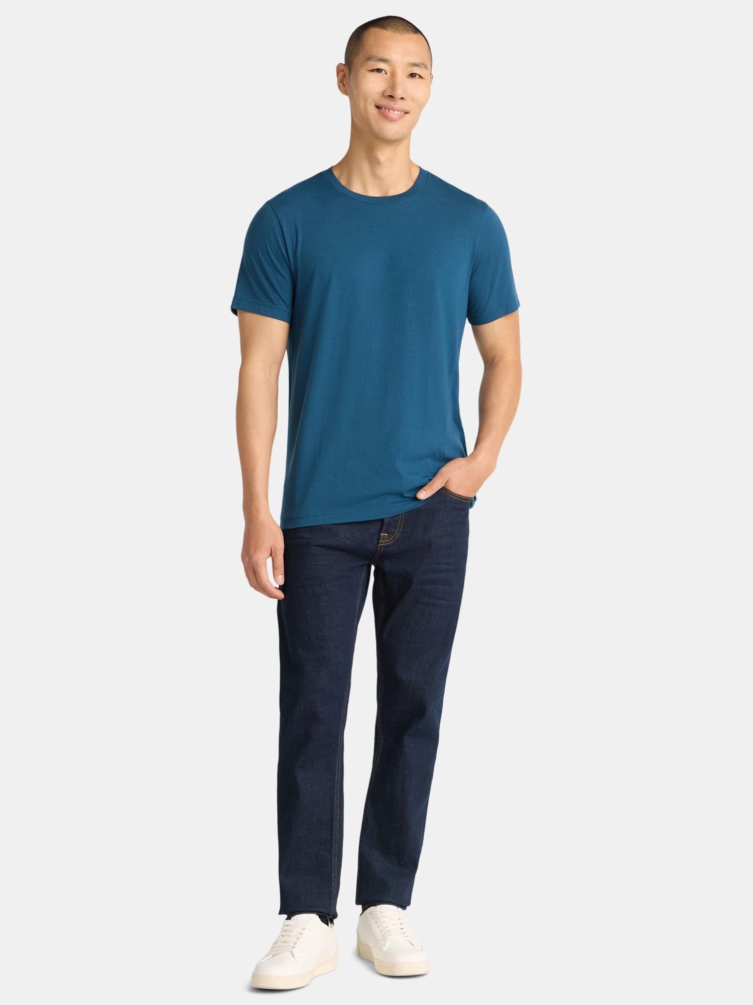 George Men's and Big Men's Classic Fit Crewneck Tee with Short Sleeves, Sizes XS-3XL