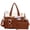 Brown, variant on Nylon Tote Bag for Women, 15.6" Laptop Teacher Work College Travel | Lightweight, 14 pockets, roomy, 40oz bottle holder, washable, crossbody, shoulder, handbag, zipper closure, gym,Bible