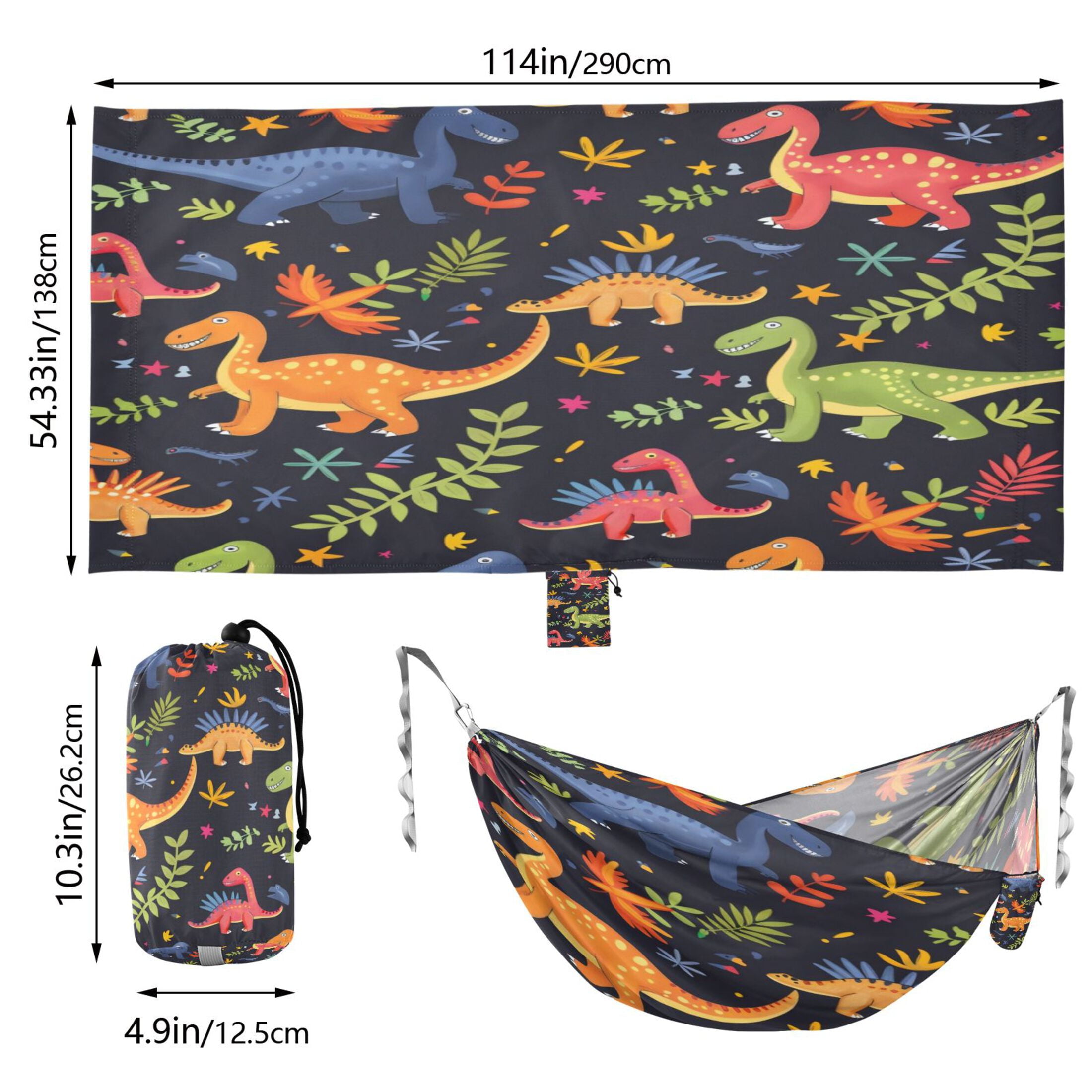 Hammock Camping Hammock Nylon Portable Hammock Travel Camping Hammock Cartoon Dinosaur