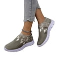 thumbnail image 5 of IEMIEMIEM Women's Athletic Shoes Slip On Walking Casual Comfort Lightweight Breathable Mesh Sock Shoe Non-Slip Tennis Running Sneakers 7.5 wide, 5 of 6