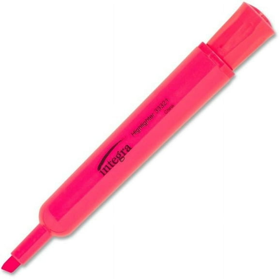 Integra Chisel Desk Liquid Highlighter - Fluorescent Pink