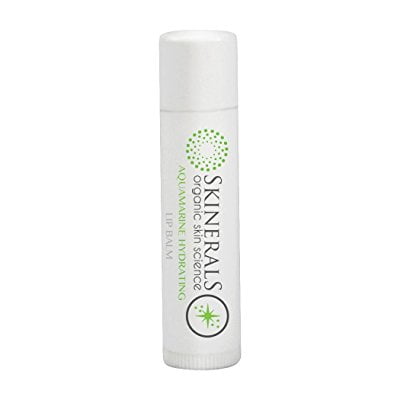 skinerals organic lip balm aquamarine natural hydration chap stick protects lips from chapping and heals dry skin (Best Way To Heal Severely Chapped Lips)