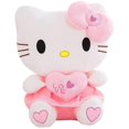 thumbnail image 1 of Pink Hello Kitty Plush Toys Kawaii Soft Stuffed Doll Cute Plushie Toys Birthday Gifts For Kids Girls, 1 of 5