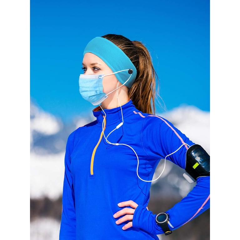 6 Pieces Winter Fleece Ear Warmer Headband Ear Muffs Head 