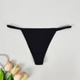 thumbnail image 2 of Xijirk Panties for Women,Seamless Thong Panties Sporty Triangle Design Comfortable Underwear for Active Daily Wear,Womens Underwear,XL,Black2, 2 of 3