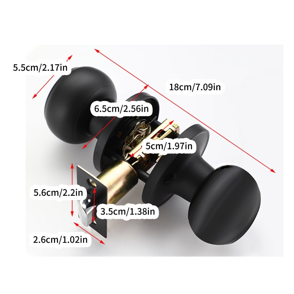 Stainless Steel Privacy Door Lock Round Knob for Bathroom Home Security