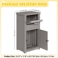 thumbnail image 3 of Nihsuao Package Delivery Box Outdoor with Lockable Secure, Waterproof & UV-Resistant, Anti-Theft Parcel, Large Double Wall Resin Outdoor Deck Box for Porches, Patios, Curbside, (Gray), 3 of 8