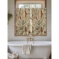 thumbnail image 7 of Tier Curtains 45 Inches Long, Rustic Botanical Window Treatment Curtain Drapes, Vintage Floral Wildflower Small Curtain Drapes for Bathroom Laundry Room, 27.5"x45", 2 Panels, 7 of 7