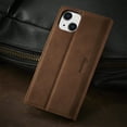 thumbnail image 6 of Case for iPhone 14 Plus Wallet Case with Card Holder Premium Leather Flip Cover Magnetic Closure Case Shockproof Pure Color Cover Kickstand Card Slots Case for iPhone 14 Plus, Brown, 6 of 6