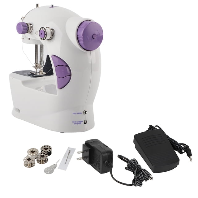 Mini Portable Household MultiFunction Electric Sewing Machine with Light (US Plug 100-240V)