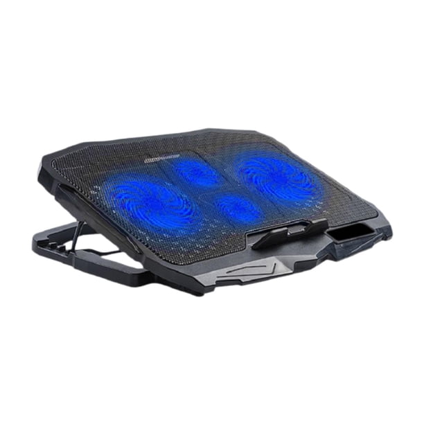 Almohadilla de enfriamiento plegable con altura ajustable para portátiles de 14 a 15,6 pulgadas Con 4 ventiladores