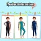 thumbnail image 4 of Wosthever Trajes de neopreno Traje de buceo Traje de neopreno de secado rápido para niños Mangas largas y pantalones Mono de cuerpo completo para Type5 NO5 Wosthever OD003661-12, 4 of 6