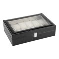 thumbnail image 1 of Fdit Watch Display box, Watch Organizer Box,12 Soft Pillow Watch Box Jewelry Display Storage Organizer Box Case, 1 of 5